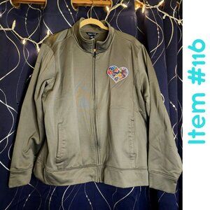 Sport Tek Ladies grey fleece lined jacket 3X 3XL